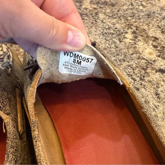 Twisted X Leopard Print Lace-Up Loafers size 8 - Picture 5 of 6